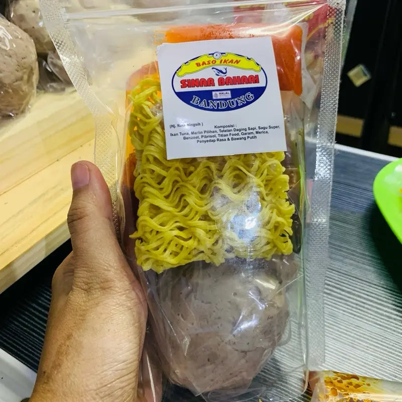 PAKET MIE BASO JANDO/MERCON LENGKAP BUMBU SINAR BAHARI