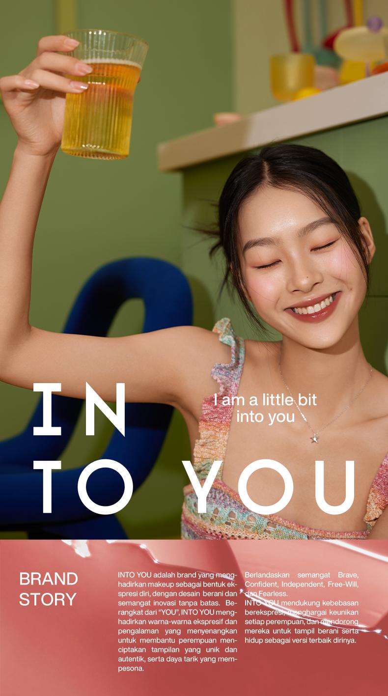 INTO YOU One Shot Lip Tint Glossy Water Finish Ringan Tahan Lama Tidak Transfer Bibir Lembap Natural