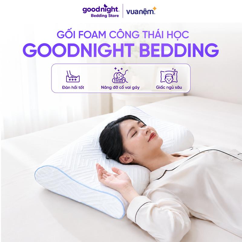Gối Foam Nori 2.0 40x60cm Mềm Mịn Contour Foam Nâng Đỡ Cổ Vai Gáy Công Thái Học Cho Người Lớn Memory Foam Thoáng Khí