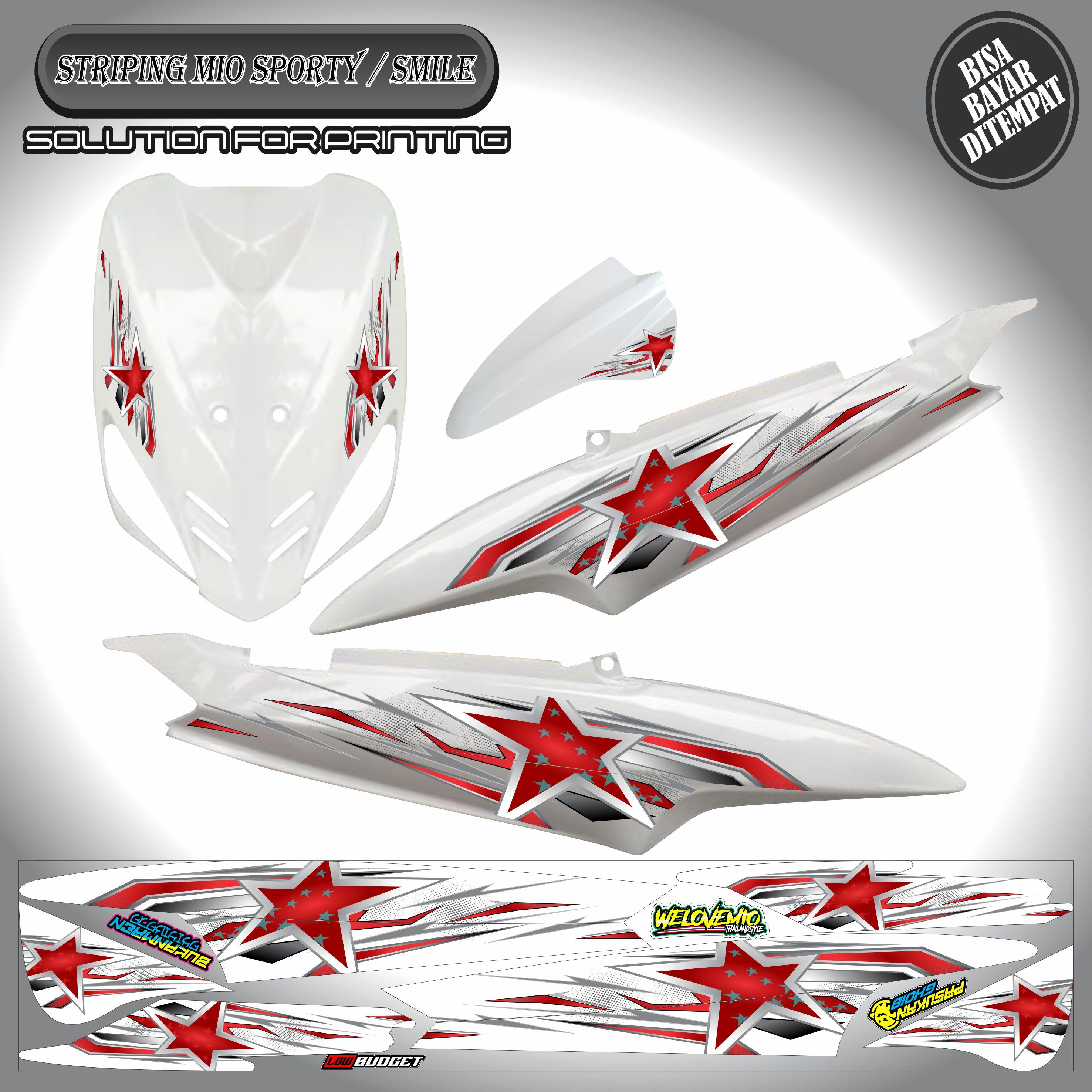 STRIPING VARIASI STICKER YAMAHA MIO SPORTY / MIO SMILE MITIF BINTANG KEREN SIMPLE MURAH Motorcycle STRIPING VARIASI STICKER YAMAHA MIO SPORTY / MIO SMILE MITIF BINTANG KEREN SIMPLE MURAH Motorcycle
