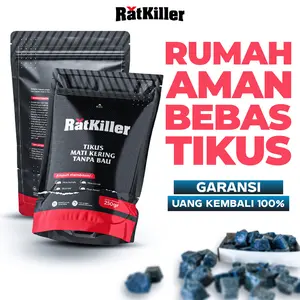RatKiller Umpan penghilang Tikus Mati Kering Tanpa Bau 250 Gram Ampuh Original Bergaransi