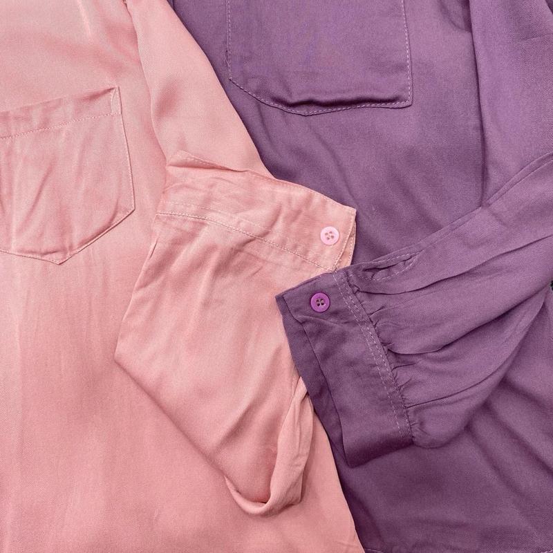 KEMEJA SAKU SATU RAYON TWILL KEMEJA BASIK LENGAN PANJANG POLOS 5