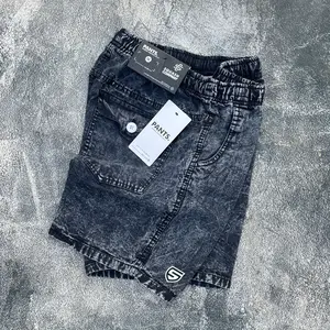 Squash Original Boardshort Kolor Snow Wash Premium Jeans Nyaman Celana Pria Denim Hitam Tebal Fit Panjang