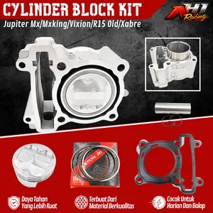 BORING BLOCK BLOK SEHER JUPITER MXKING MX OLD MX NEW VIXION OLD VIXION NEW R15 OLD V2 BORE UP 62 63 65 MM AH1 RACING - CYLINDER BLOCK BLOK SEHER BORE UP JUPITER MX OLD MX NEW MXKING VIXION OLD VIXION NEW R15 OLD V2 MX KING AH1 62MM 63MM 65MM