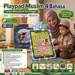 Playpad Anak Muslim 4 Bahasa dengan LED / Playpad Arab Murah iPad