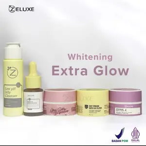 ZELUXE PAKET LENGKAP EXTRA GLOW Mencerahkan Wajah skincare untuk