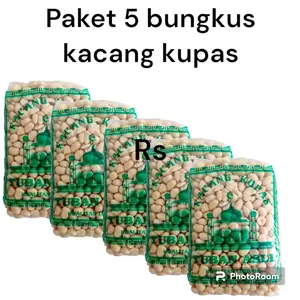 DISKON 5 BUNGKUS KACANG KUPAS TUBAN TERENAK DAN TERMURAH BISA COD/BAYAR DI TEMPAT 250 GRAM