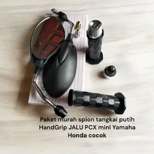 paket handgrip jalu pcx Spion Yamaha 125z Tangkai Crome Honda & Yamaha Spion X1 Thailand Gagang Crom Spion Yamaha 125 Honda & Yamaha Motorcycle