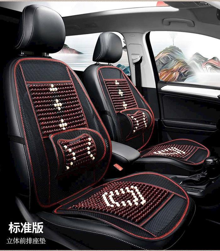 Lót Ghế Ô Tô Lót Ghế Ô Tô Mùa Hè Lót Lưới Nâng Lưng Hạt Gỗ Massage Chống Nóng Giúp Thoải Mái Trong Quá Trình Di Chuyển bọc vô lăng vf5