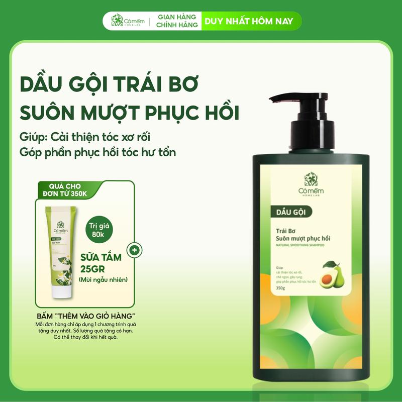 Dầu gội Trái bơ Suôn mượt Phục hồi Cỏ Mềm 350g