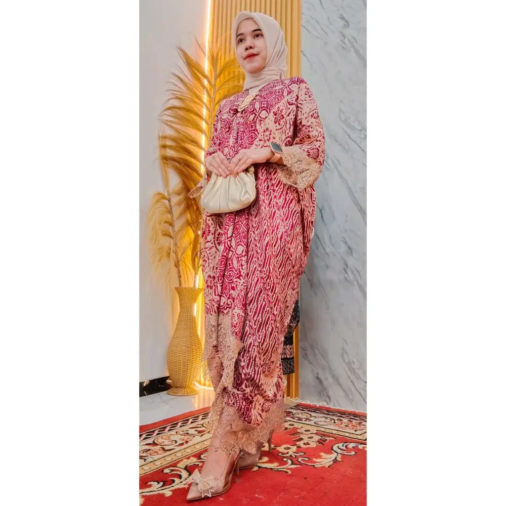 Kaftan Batik BaniRohmat spesial RAYA 2025 VISCOSE (SEMI SUTRA) Mewah