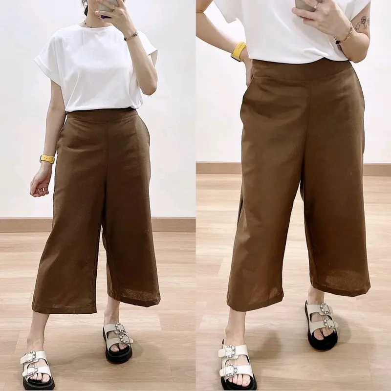 BAWAHAN CULLOTE LINEN PANTS 1