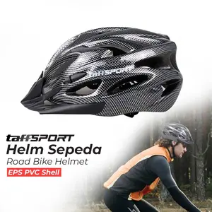 TaffSPORT Helm Sepeda Bicycle Road Bike Helmet EPS PVC 18 Air Vent - WX022