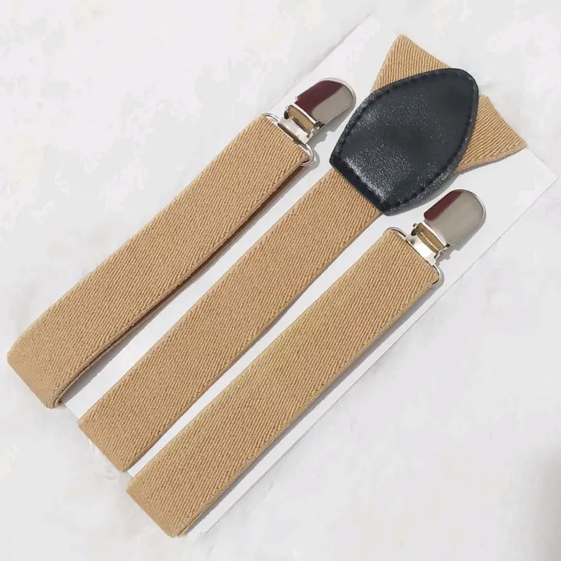 Suspender Bretel Pria Wanita Dewasa Tali Kodok Elastis Style Outfit Model Y Jojon Biru Coklat 3