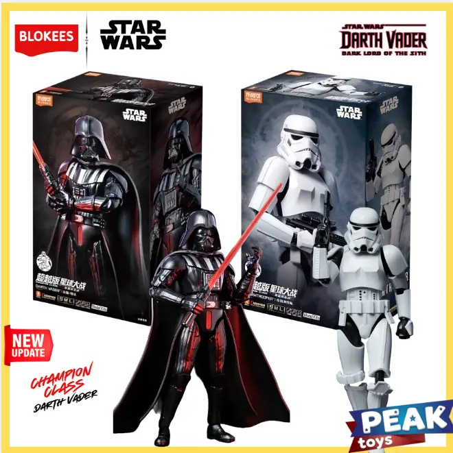 Blokees Darth Vader Stroomtroper Starwars Champion Class Action Figure Mainan Toys