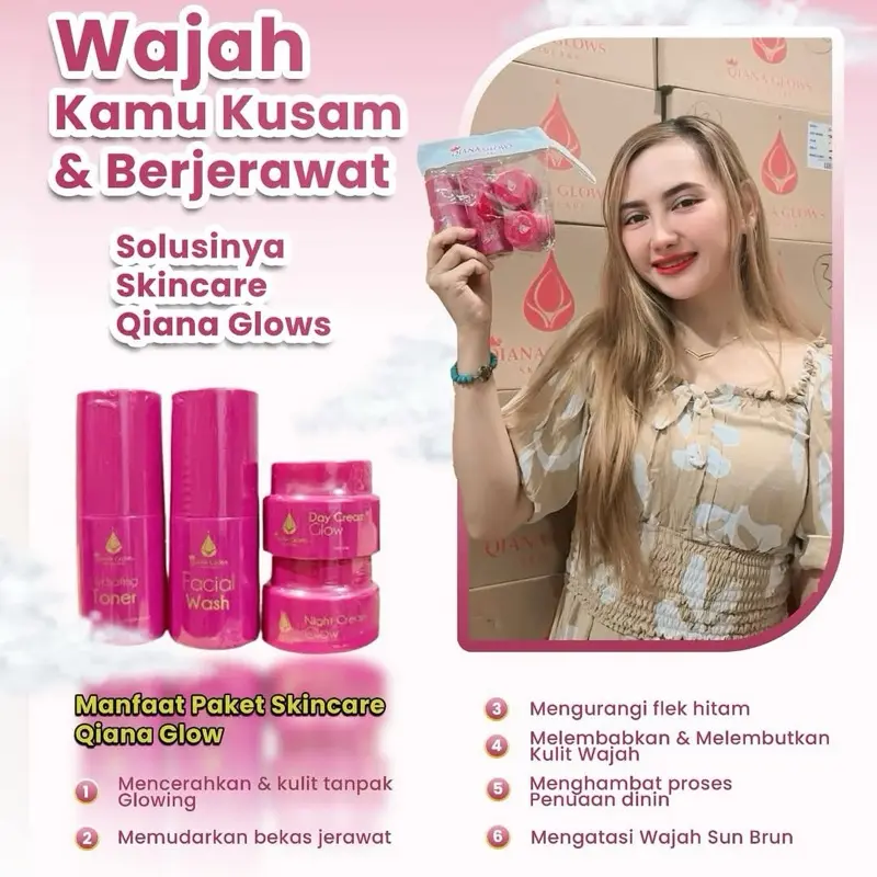 QIANA GLOW SKINCARE BPOM 100%