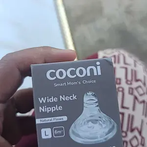 BK Coconi Dot Bayi Wide Neck Baby Bottle Teat Replacement 2 Pcs Wideneck Peristaltic Leher Lebar