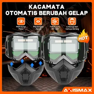 Helm Las gelap terang Dimming True Color Welding Mask Kacamata Topeng las listrik full wajah
