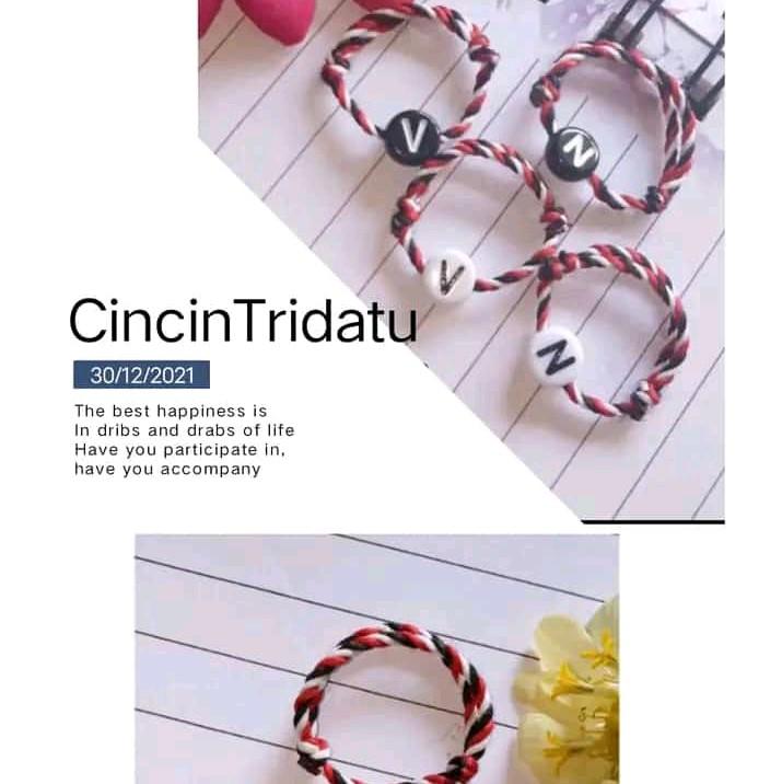 Cincin Unik /Tali Tridatu Bali / Tali Hitam/ Glow In Dark Rings 1