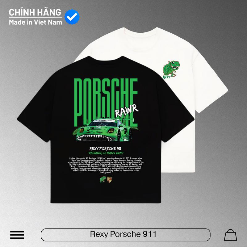 Porsche Áo Phông Rexy Nam Nữ 250gsm Cotton 2 Chiều - Sản Phẩm Thể Thao Chất Lượng Cao Co Giãn Tốt & Không Phai Màu Sau Giặt