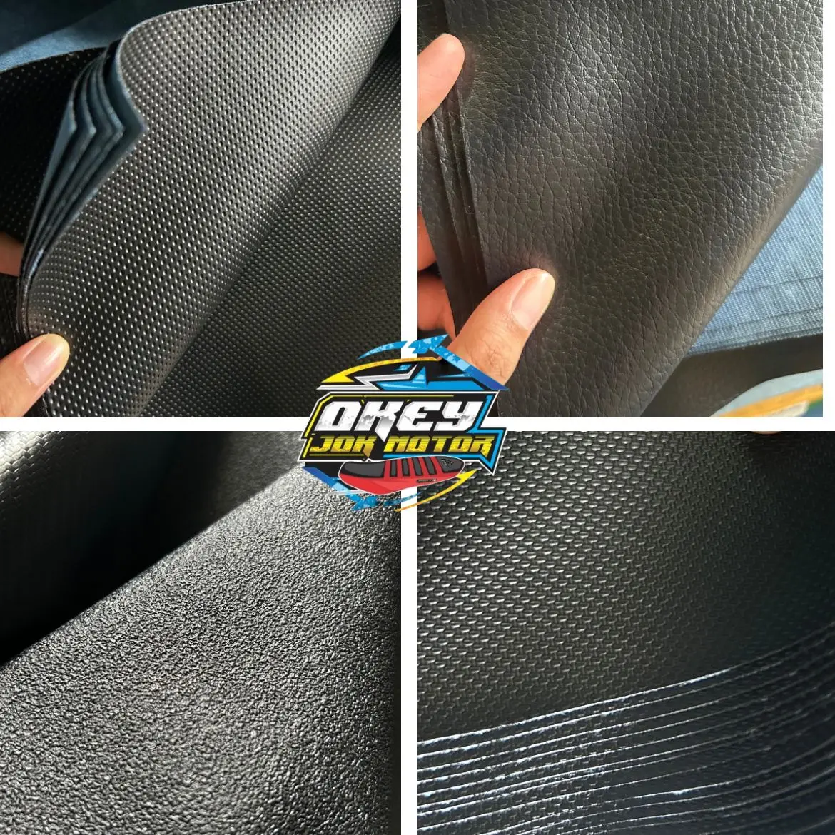 Sarung jok motor/kulit jok motor POLOS DAN JAHIT KEPALA (Tersedia 2 ukuran) Motorcycle