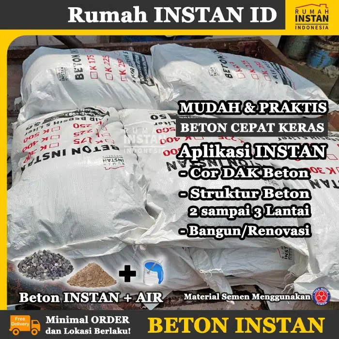 BETON INSTAN Mutu K400 Tambah Air LANGSUNG COR 3