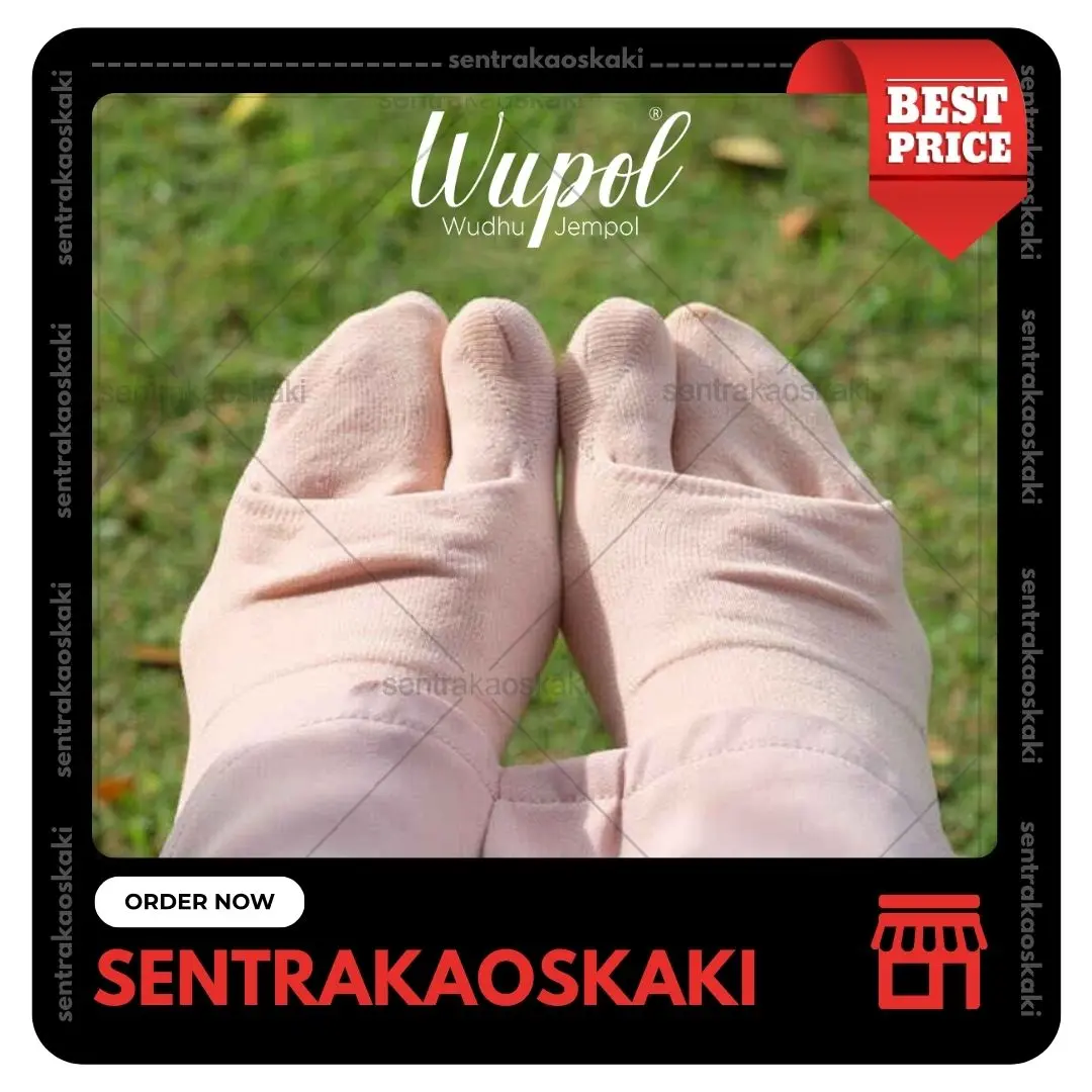 Kanik Kaos Kaki Wudhu Jempol Nilon Polos Muslim Wanita Panjang