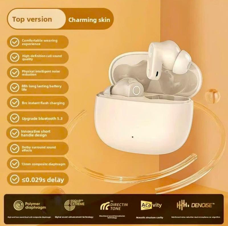 [cod2026] Tai nghe Bluetooth TWS âm thanh cao cấp, bass mạnh mẽ, kết nối ổn định, chống ồn thông minh, cảm ứng nhạy, thiết kế nhỏ gọn sang trọng, phù hợp mọi nhu cầu từ nghe nhạc đến gọi điện