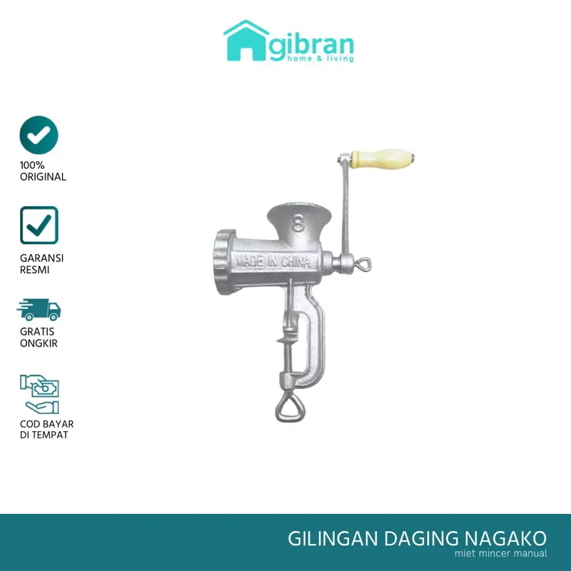 Gilingan Daging Manual NAGAKO Alumunium Cor Praktis dan Mudah Murah 0