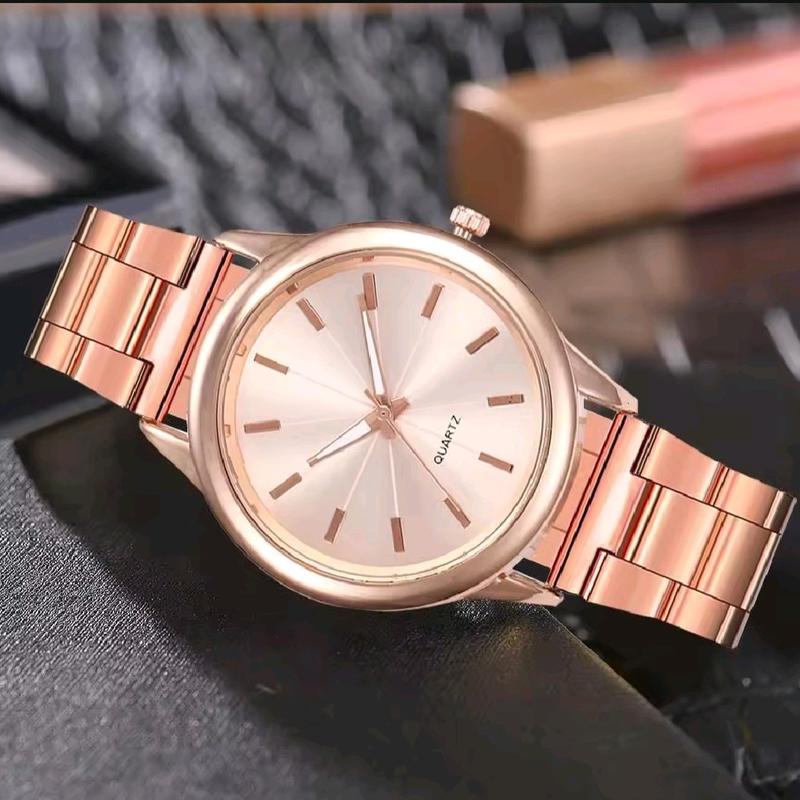 COD Terlaris Jam Tangan Wanita Analog Quartz Casual Fashion Strap Rantai Stainless Steel  Watches 5