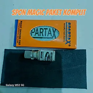 Paket Pengkilap batu Akik Cincin Spon magic +kulit gosok +Serbuk intan pengkilap batu akik + spartax