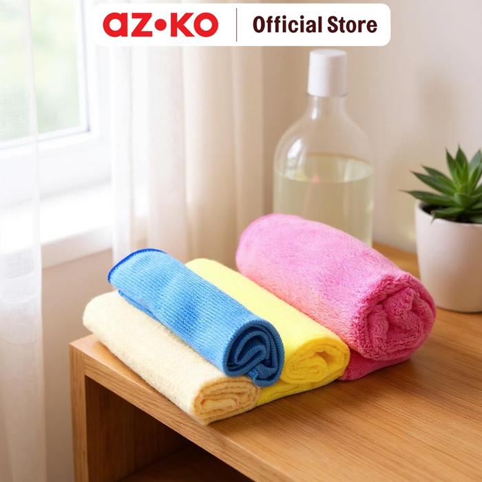 Gambar AZKO Proclean Set 4 pcs Kain Lap Microfiber Kain Serbet Pembersih Topo Serbaguna Cleaning Towel dari AZKO ID Kota Administrasi Jakarta Pusat Tokopedia