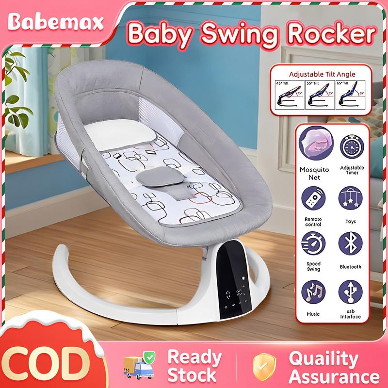 Available Baby Swing Rocker Cradle Electric Rocking Chair Fo - TikTok ...