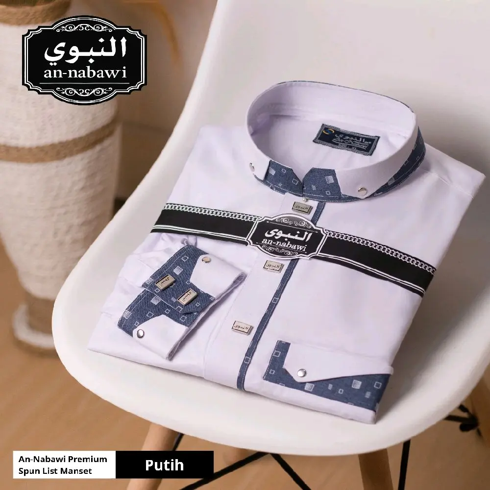 jubah gamis annabawi katun premium/albadar/attalwin/albukhori/haramain/gamis dewasa pria