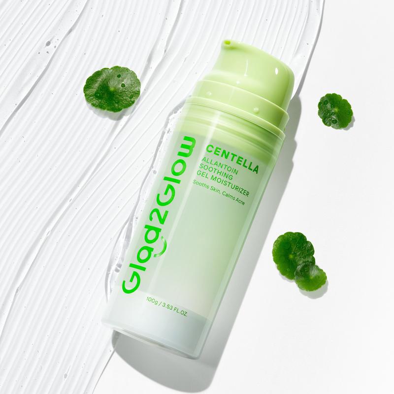 Glad2Glow Gel Moisturizer Centella Allantoin Soothing  30g/55/100g Berjerawat Wajah Acne care Calming Cooling soothing Lactic Silver Pelembab Acid Hyaluronic Bruntusan Perawatan Hitam Berminyak Hydrating G2G Skincare beauty Mencerahkan Glycolic 8