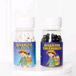 Boba Hitam dan putih topping minuman jelly