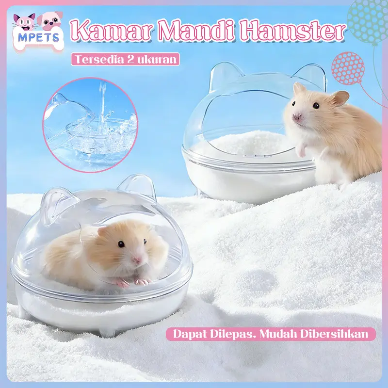 Toilet  Pet Toilet Box Kamar Mandi  Sugar Glider Tempat Pipis  Aksesori Kandang Hewan Kecil Anti Bau Tahan Lama rumah Serbuk Serutan Kayu Alas Hamster pasir