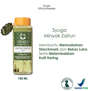 Syuga Minyak Zaitun 150ml Olive Oil Untuk Strechmark Kulit Tubuh Perfume Body Oil Multifungsi Minyak Pijat