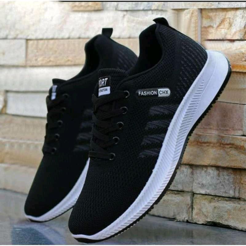 Sepatu Sneakers CHX pria Hitam/Sepatu Sekolah Casual Trendy Terbaru COD 3