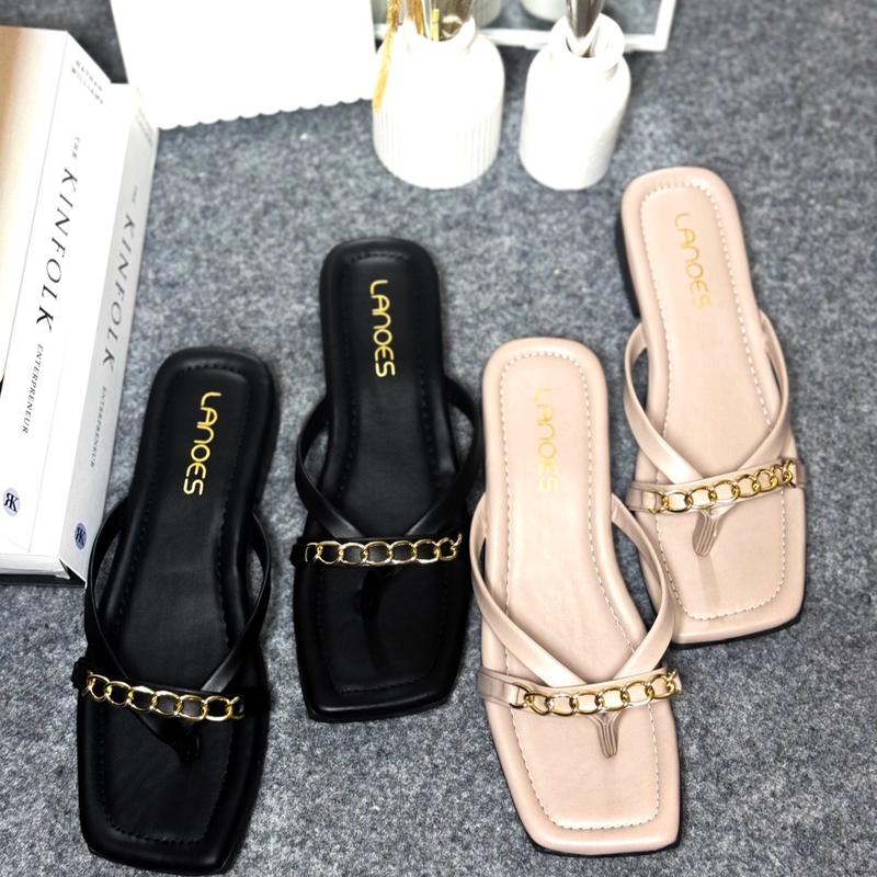Lanoes Sandal Wanita Korean Style Terbaru Empuk Kekinian 5