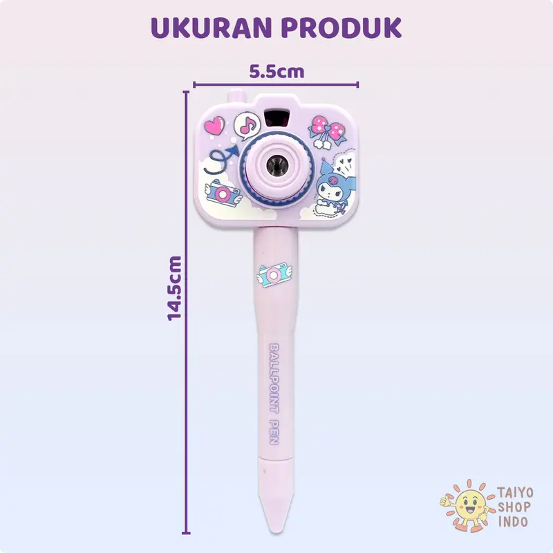 TAIYO Pen Camera Projector Sanrio Mainan Edukasi Kamera Proyektor Pola Gambar Karakter Kartun 2