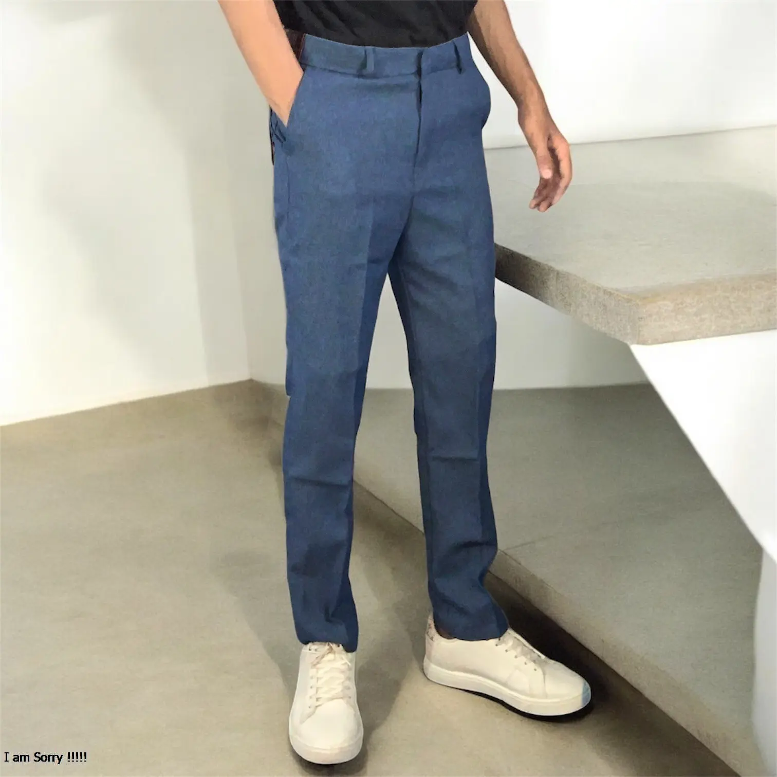 CELANA PANJANG PRIA SLIMFIT KERJA FORMAL NYAMAN BISA COD standar celana cowok keren Kantor Hitam Abu Muda Navy Kain Katun Casual