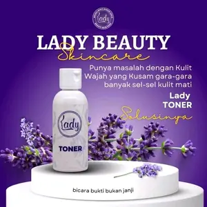 LADY TONER ecer untuk mengangkat sel kulit mati