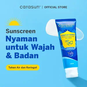 CARASUN Comfort Shield UV Body Serum Lotion  SPF 50+ PA++++  100 ml | Sunscreen Wajah Badan Tahan Air Keringat Olahraga Harian Menutrisi Mencerahkan