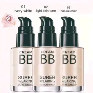 Claire- BB Cream Super Wearing 1001 Foundation Make Up Waterproof Long Lasting 30ml Foundation