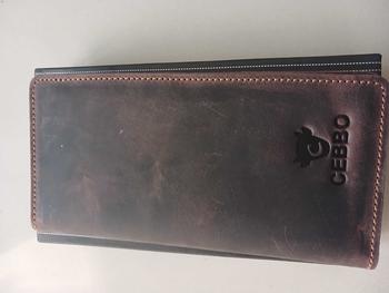 Product Review of Dompet Panjang Pria Kulit Sapi Asli Crazy Horse Leathe Merk CEBBO Dompet Panjang Bisa Muat Hp Kartu Uang from c**t 1