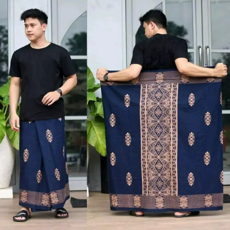 Sarung Dewasa Halus Motif Terbaru Bukan Wadimor Katun Nyaman Pria Semua musim Transparent 4