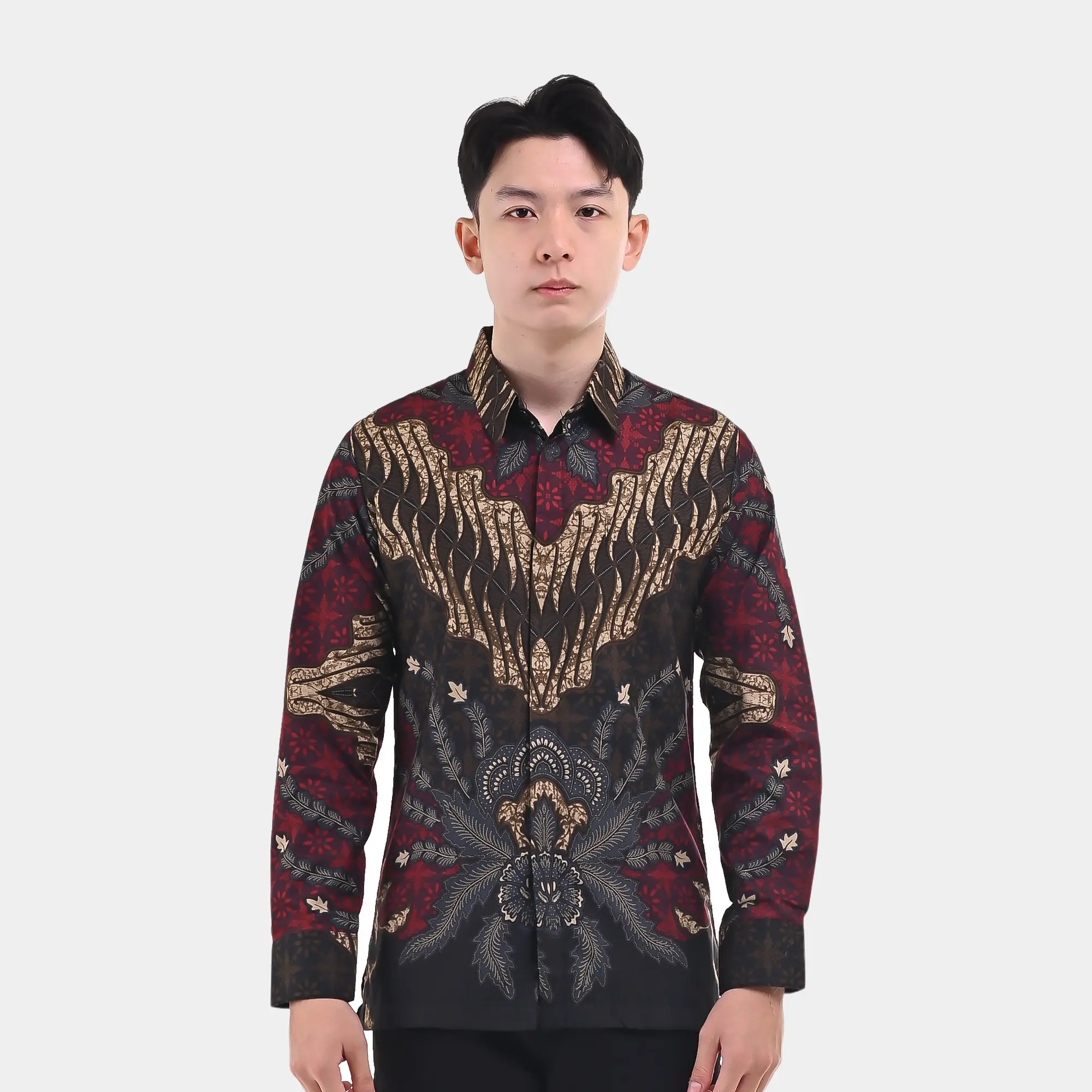 Batik Sanarakarta Kemeja Pria Slimfit Lapis Furing Premium SNR00125