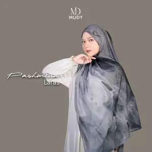 MUDYHIJABKU - Hijab Pashmina ceruty motif  ( pashmina laras