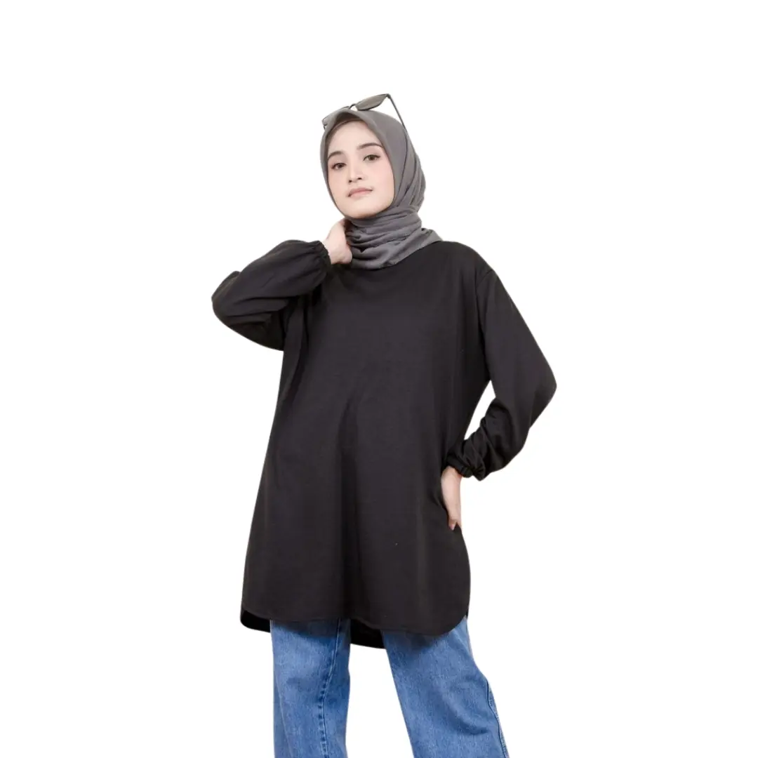Alea Top Baju Kaos Oversize Polos Wanita Terbaru